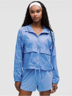 90. Lululemon Hood-Lite Relaxed-Fit Jacket Pool Party Blue Sz XS NWT